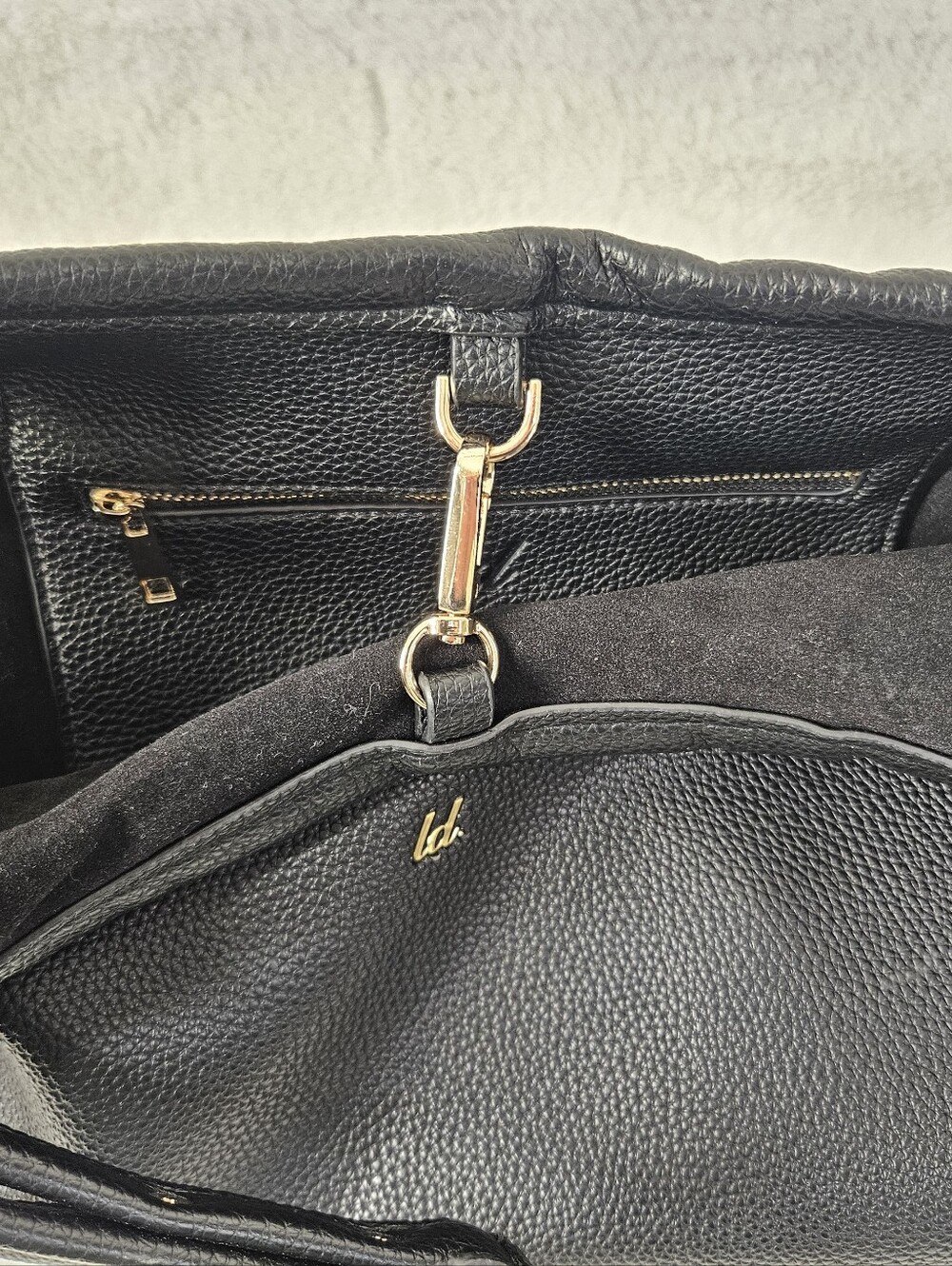 NWT Like Dreams Black Hobo Tote Bag - Picture 6 of 7